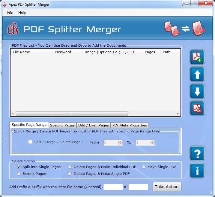Split PDF Files